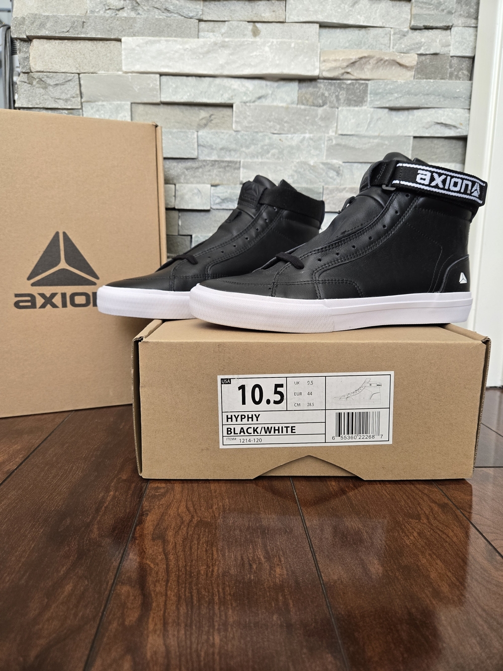 Axion Men's Hyphy Black Shoes, Size 10.5